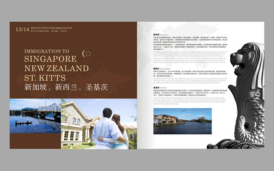 原創作品:成都投資移民企業畫冊策劃設計/成都移民企業畫冊設計